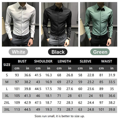 🎉2025 Neuheiten-Schnäppchenangebot✨Knitterfreies Button-Down-Hemd für Herren