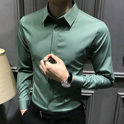 🎉2025 Neuheiten-Schnäppchenangebot✨Knitterfreies Button-Down-Hemd für Herren