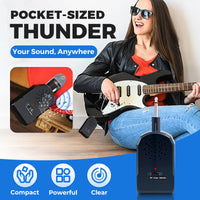 🌆 2 KAUFEN, 1 GRATIS! 🎁 Mini-Gitarrenverstärker-Set 🎸 30 W HD-Sound 🔊
