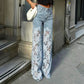 💃Sommermode vorwärts🌸🔥 Gespleißte Jeans mit Spitze