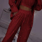 💕2025 HEISSER VERKAUF💐Paillettenblazer und weite Hose für Damen (3-teiliges Set)
