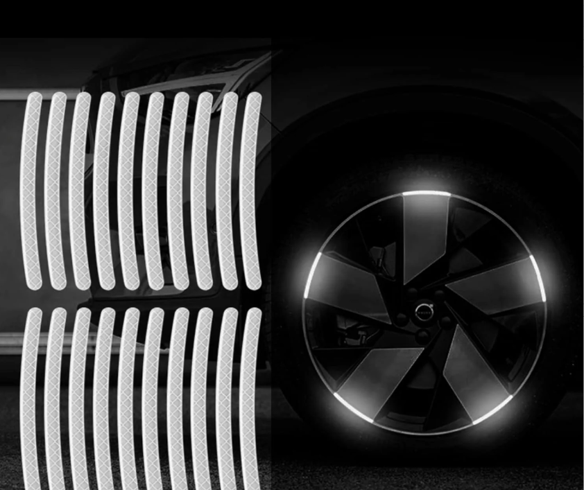 🔥Reflektierende Auto-Felgenaufkleber（Kaufen Sie 2 genug für das Vorderrad Kaufen Sie 4 für das ganze Auto）