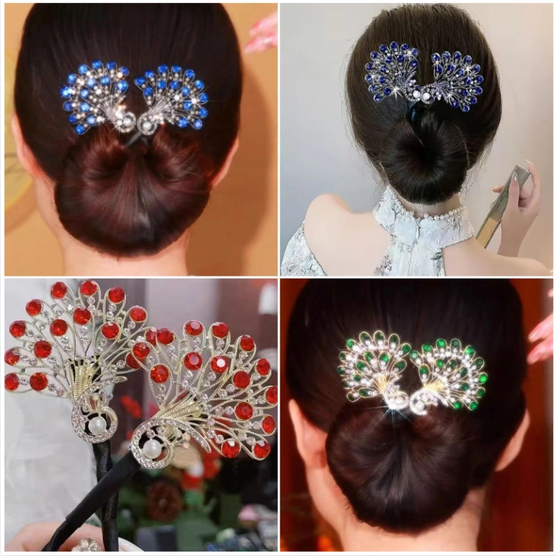 💞Kaufen Sie 1 und erhalten Sie 1 gratis🦚Modischer Retro-Pfauenhaarschmuck