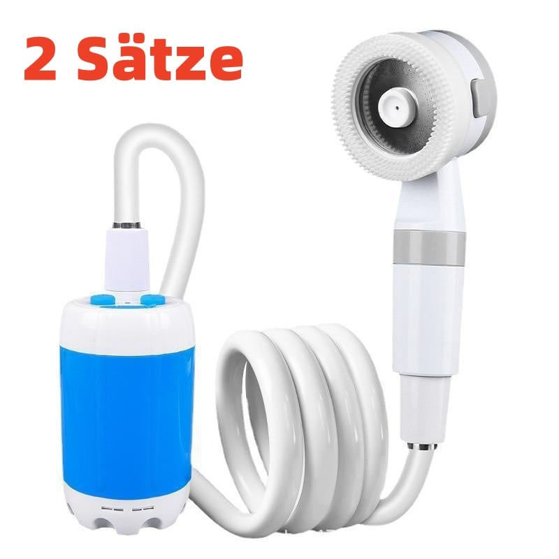 🚿 Frisch bleiben im Freien - 50% OFF - 🔥 Tragbare Campingdusche mit einstellbarem Durchfluss - für eine einfache und bequeme Reinigung im Freien!