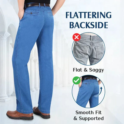 🔥Heiße Verkäufe - 49% RABATT👖🔥Jeans mit hoher Taille und geradem Schnitt für Herren