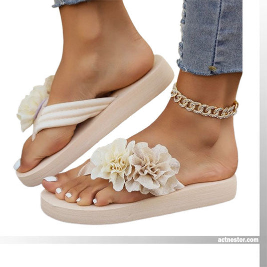 ⏳Begrenzte Zeit 50% Rabatt💥🌸Rutschfeste Strandsandalen für Damen mit floralen Details💖