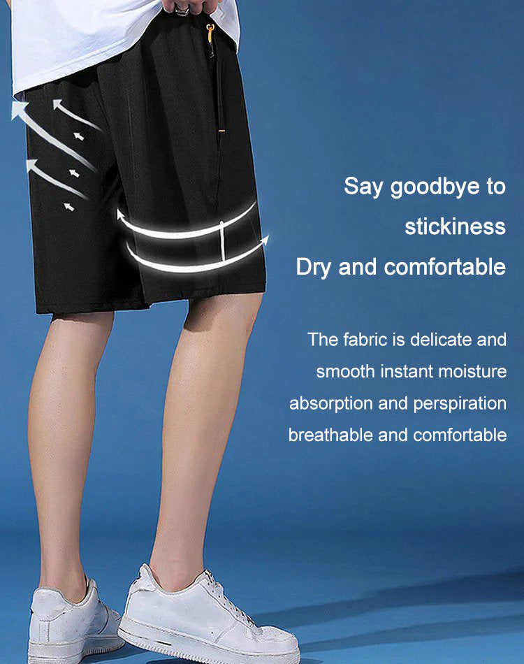 🔥Heißer Verkauf 50% Rabatt🔥Schnell trocknende Stretch-Shorts aus Eisseide