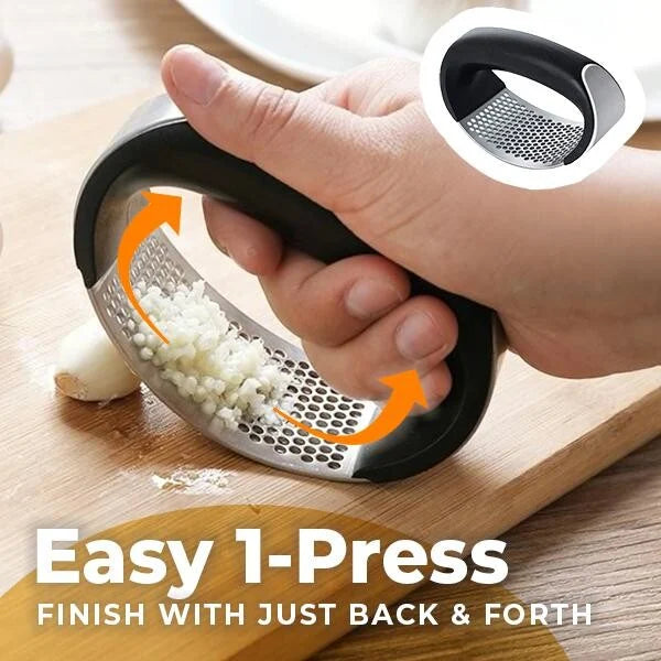 🔥HEISSER VERKAUF 50 % RABATT🎁🔥430 Edelstahlring-Knoblauchpresse👍Schneiden, würfeln und in feine Streifen hobeln – im Handumdrehen!