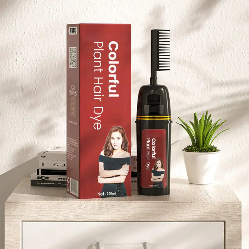 🌱 50% RABATT! 🖌️ Pflanzen-Haarfarbe mit Kamm-Applikator – Natürliche Farbe, Ammoniakfrei & Einfache Anwendung Für Langanhaltendes, Schonendes Ergebnis 💆‍♀️