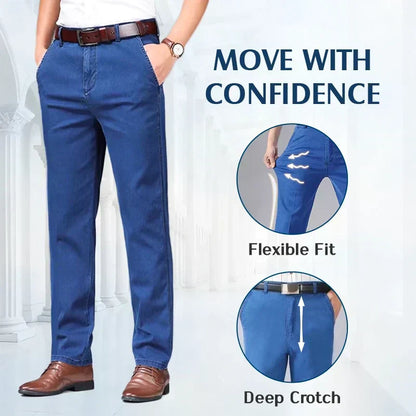 🔥Heiße Verkäufe - 49% RABATT👖🔥Jeans mit hoher Taille und geradem Schnitt für Herren