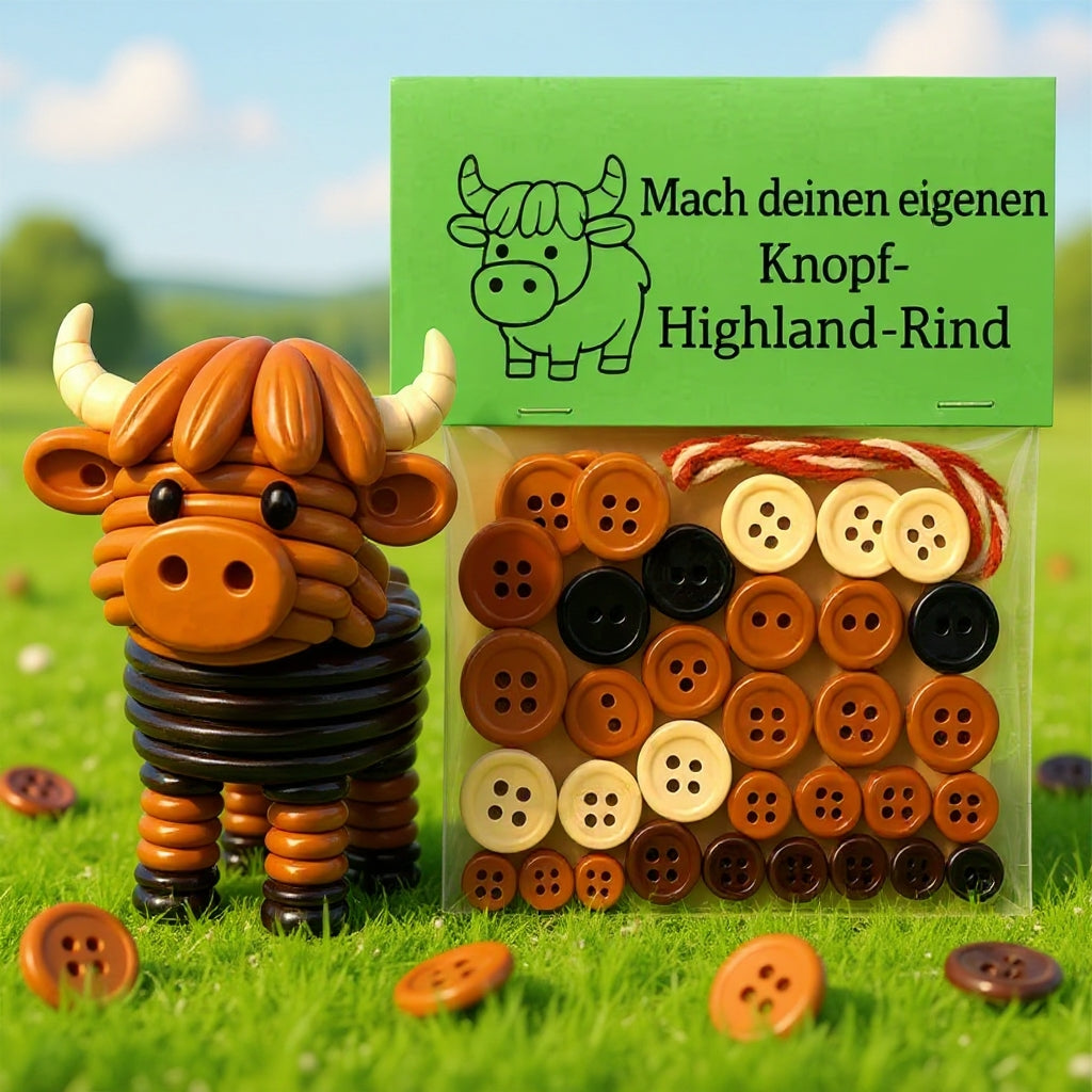 ⏰ Letzter Tag der Aktion: 50 % Rabatt ✨ Tierdekorationen zum Selbermachen mit Knöpfen