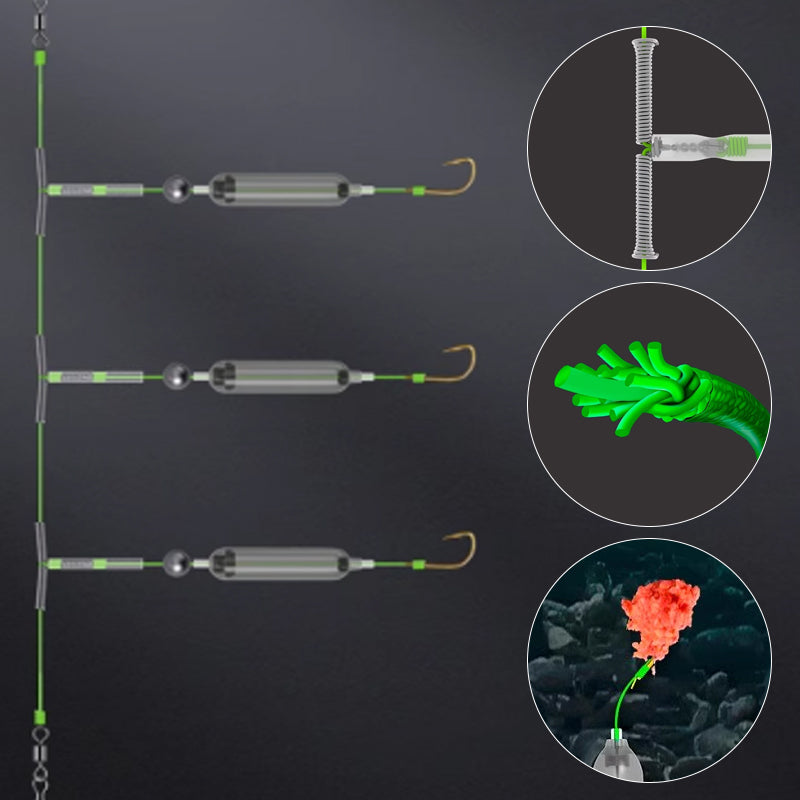 🔥Mehr Kaufen Mehr Sparen🔥🐟3 Haken Anti Drift Bottom Fishing Rig