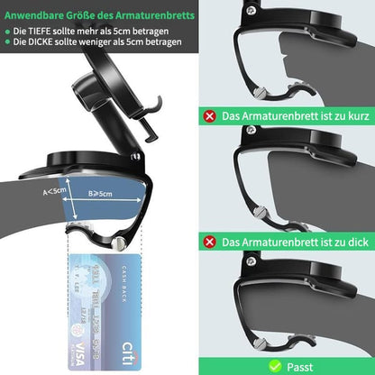 🏆2026 Neuankömmling50% RABATT - 360-Grad-drehbare Handyhalterung fürs Armaturenbrett im Auto