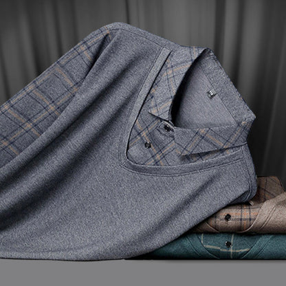 💖Langarm-Oberteil in Layering-Optik für Herren🧥✅
