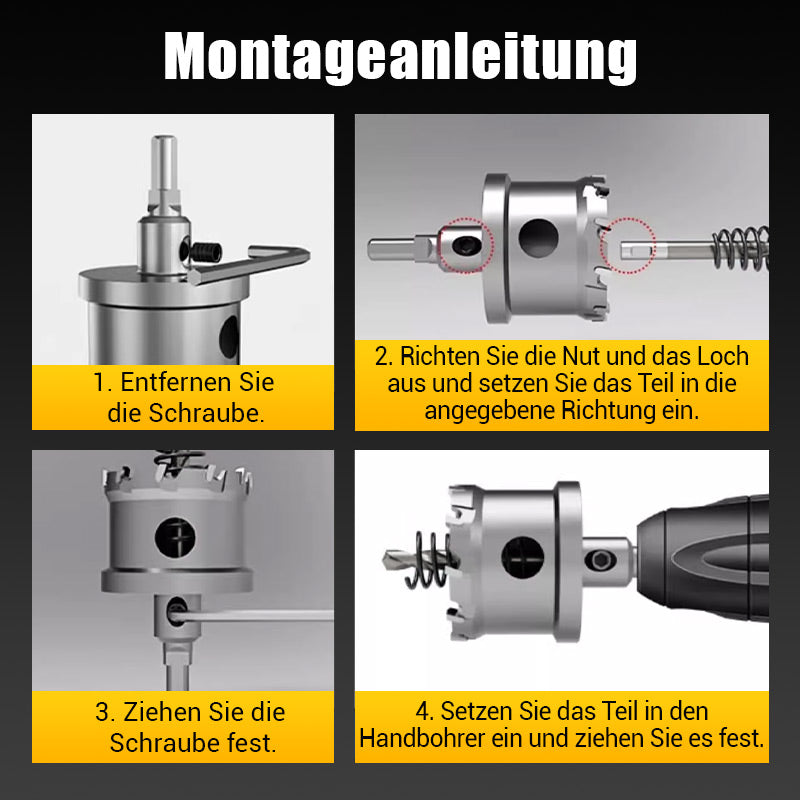 Zeitlich begrenztes Angebot | Jetzt bestellen und 50 % Rabatt sichern  Hartmetall-Lochfräser für Metall🔥