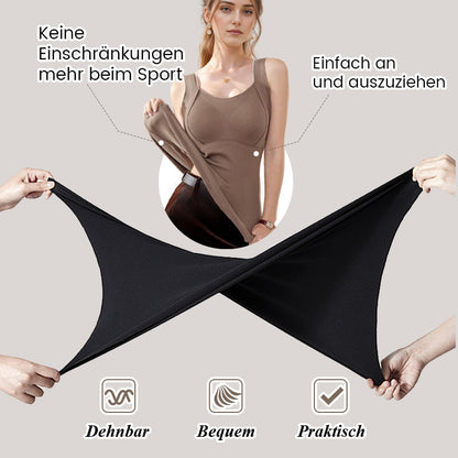 🌟Verdicktes, warmes Tanktop mit integrierter BH-Einlage
