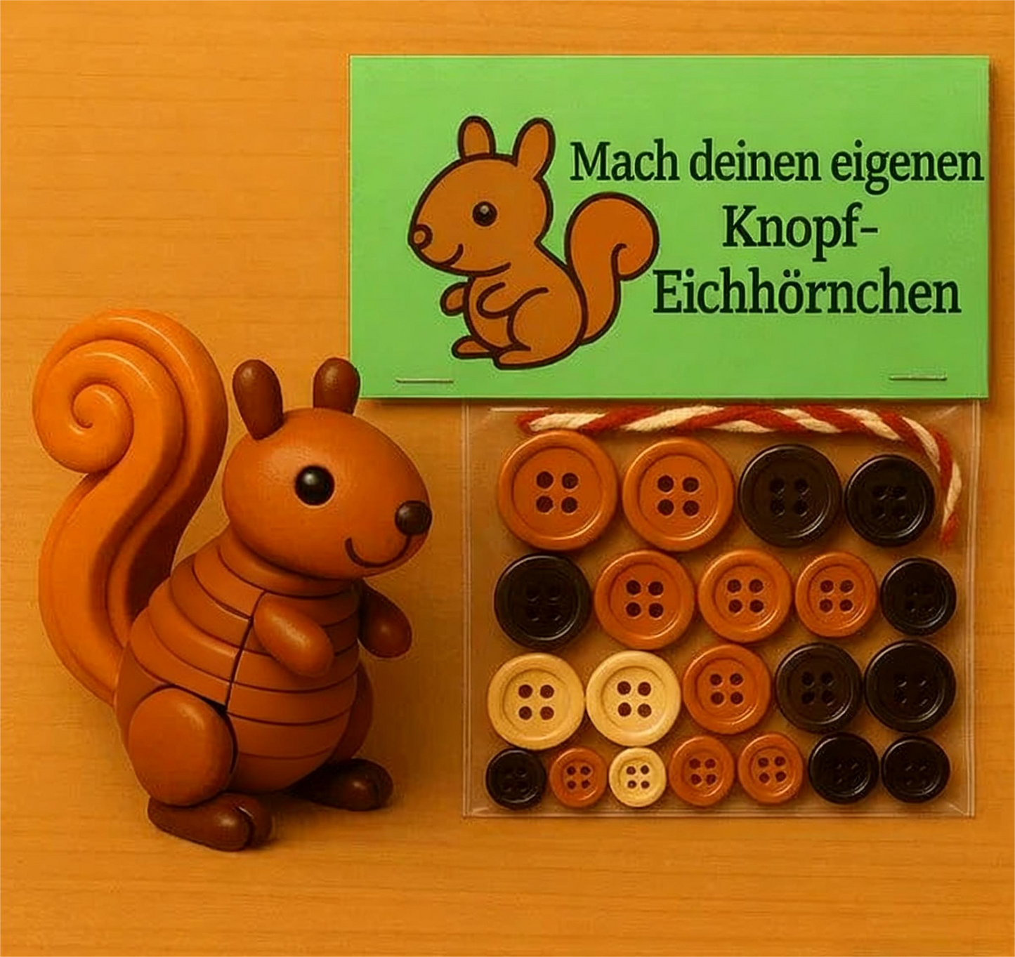 ⏰ Letzter Tag der Aktion: 50 % Rabatt ✨ Tierdekorationen zum Selbermachen mit Knöpfen