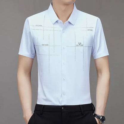 🎁Heißer Verkauf 50% OFF⏳Herren Casual Revers Atmungsaktiv Knitterfrei T-Shirt