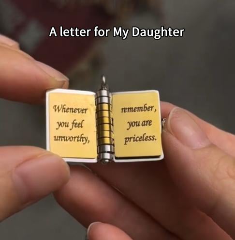 🔥🔥Mein kleines Sternchen-Buch-Halskette für meine Tochter, Geburtstagsgeschenk, Abschiedsgeschenk, Schmuck der Liebe