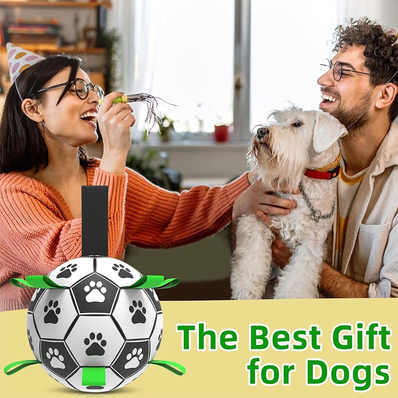 Multifunktionales interaktives Seil-Hundefußballspielzeug für draußen