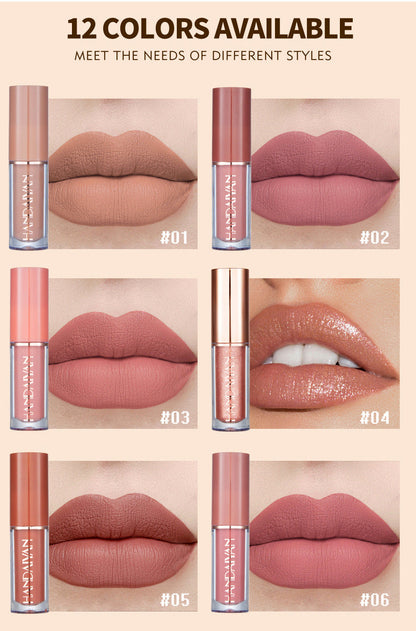🛒 Kaufe 2, erhalte 1 gratis! 🎀 12-teiliges Lipgloss-Set im Buchformat – Schimmernde Farbtöne, feuchtigkeitsspendende Formel und handliches Mini-Design 💄