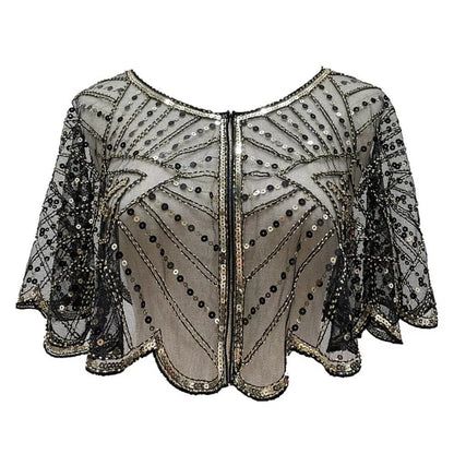 🔥 Letzter Tag 50 % RABATT - Vintage-Spitzen-Schal mit Perlen
