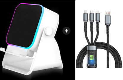 🔥 50% Rabatt 🔥🎵 5-in-1 Bluetooth-Lautsprecher mit Induktionsfunktion & verstellbarem Handyhalter