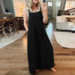 🥰Buy 2 Get 10% OFF🥰 Ärmelloser Jumpsuit für Damen mit weitem Bein und Taschen