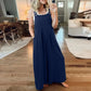 🥰Buy 2 Get 10% OFF🥰 Ärmelloser Jumpsuit für Damen mit weitem Bein und Taschen