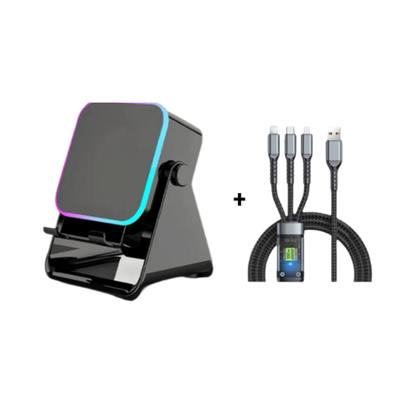 🔥 50% Rabatt 🔥🎵 5-in-1 Bluetooth-Lautsprecher mit Induktionsfunktion & verstellbarem Handyhalter