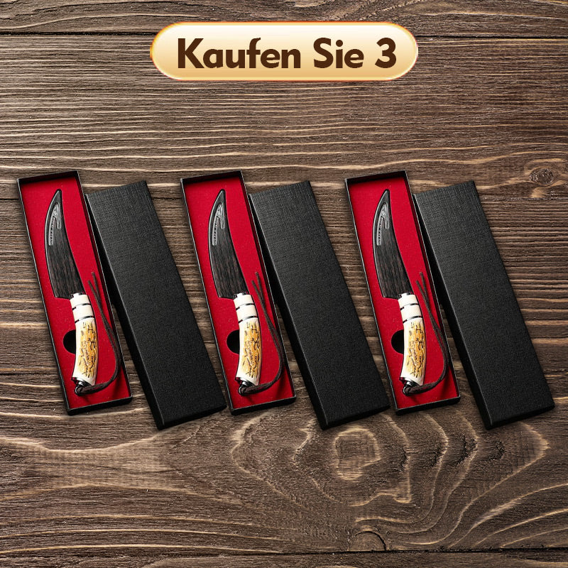 🍴🎁Scharfe Geweih-Ausbeinmachete mit Machete und Geschenkbox