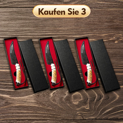 🍴🎁Scharfe Geweih-Ausbeinmachete mit Machete und Geschenkbox