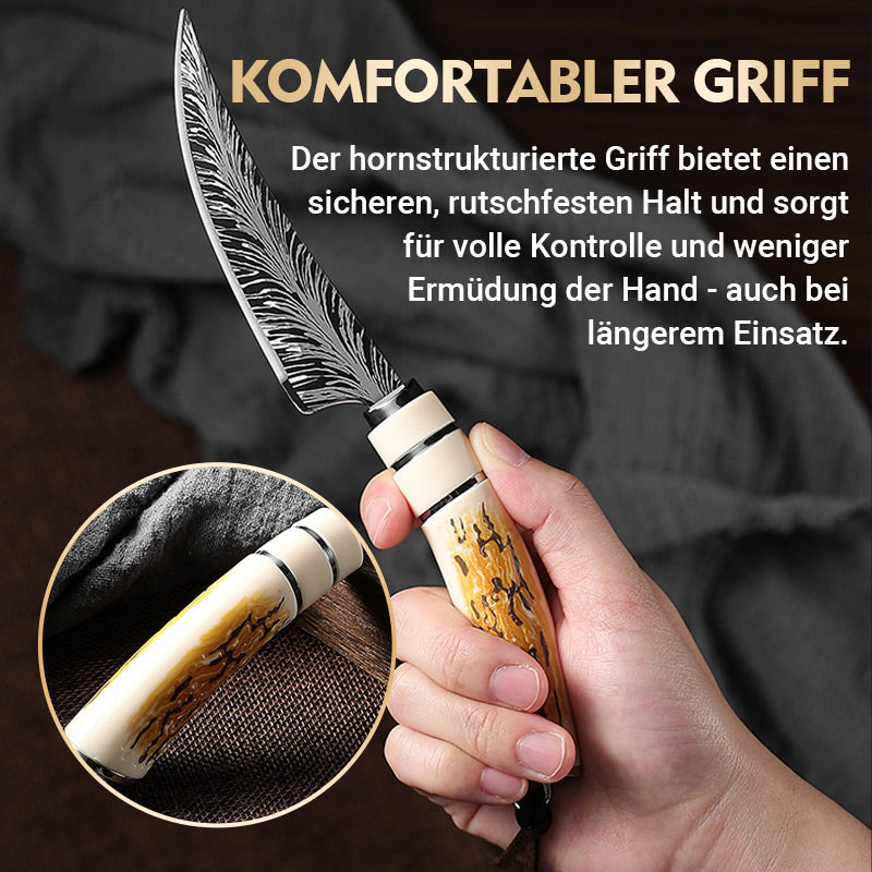 🍴🎁Scharfe Geweih-Ausbeinmachete mit Machete und Geschenkbox