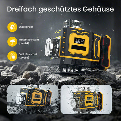 📏 50% RABATT! 🔦 Multifunktions-Laserwasserwaage – Selbstnivellierend, Horizontale & Vertikale Linien & Ideal für Heimwerker 🔧