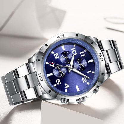 ✨2025 Brandneues Design - Heute mit 50% Rabatt kaufen!✨⌚Wasserdichte Quarzuhr mit Leuchtmasse