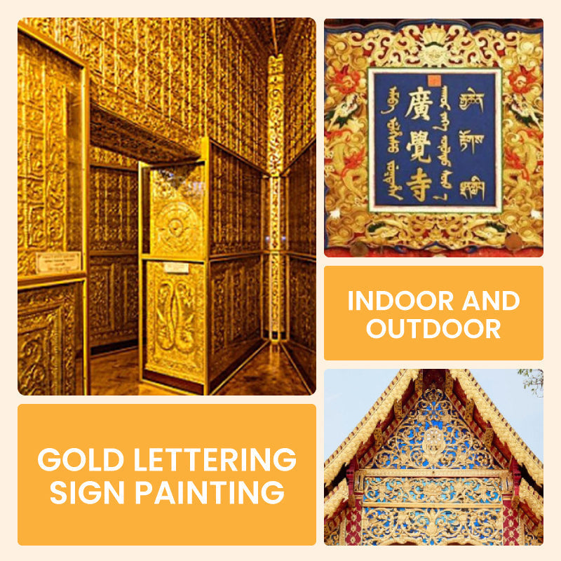 🔥🛡️Blattgoldfarbe auf Wasserbasis für Kunst, Malerei, Kunsthandwerk