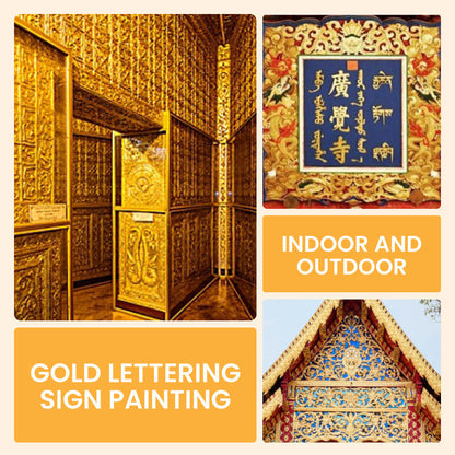 🔥🛡️Blattgoldfarbe auf Wasserbasis für Kunst, Malerei, Kunsthandwerk