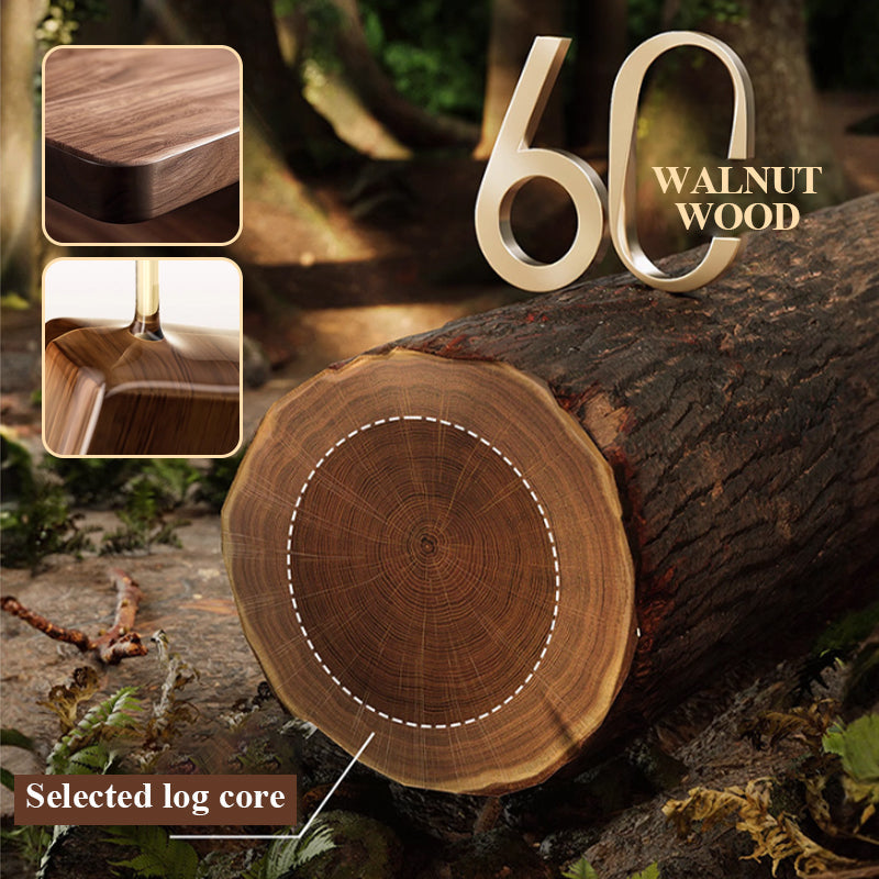 ✨2025 Neues Design🌸Walnuss-Saugnapf-Badezimmerregal