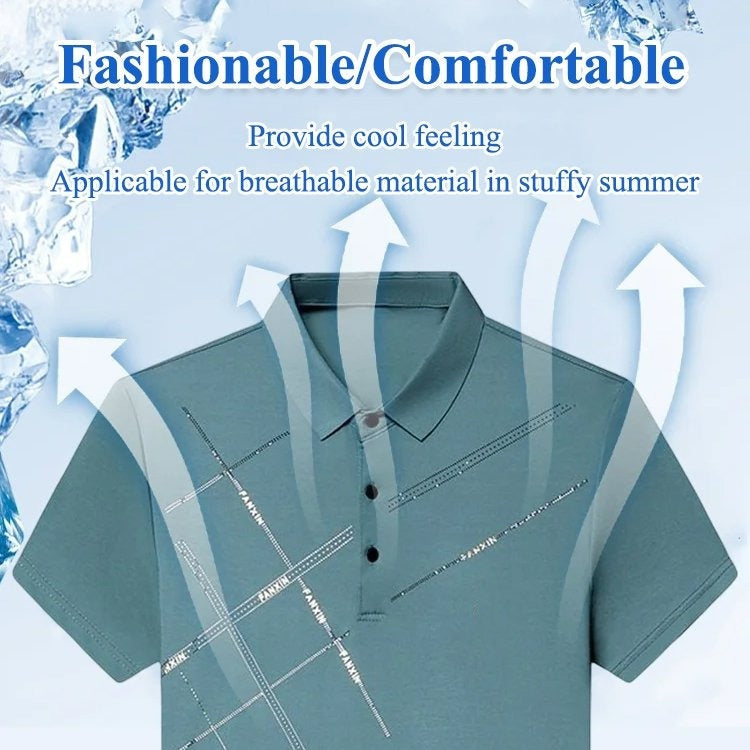 Stretchhemd aus Eisseide für Herren