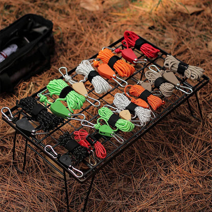 🪢Tragbares verstellbares Fix-Campingseil🌳