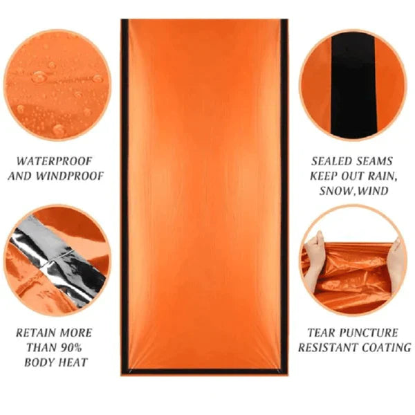Notfall-Thermo-Schlafsack für Outdoor-Camping