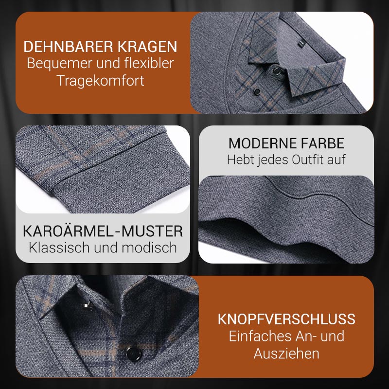 💖Langarm-Oberteil in Layering-Optik für Herren🧥✅