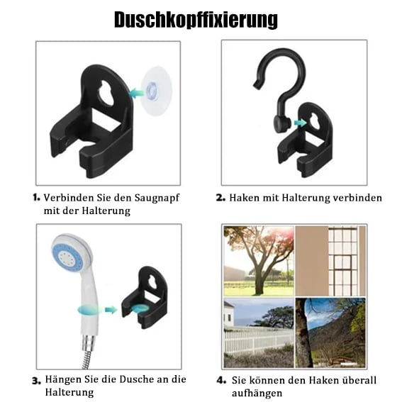 🚿 Frisch bleiben im Freien - 50% OFF - 🔥 Tragbare Campingdusche mit einstellbarem Durchfluss - für eine einfache und bequeme Reinigung im Freien!