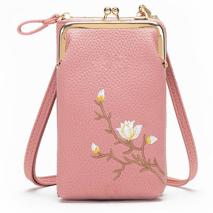 🔥2025 Heißer Verkauf 50% RABATT🔥👜Damen-Sling-Cross-Body-Geldbörse mit Handyhalterung