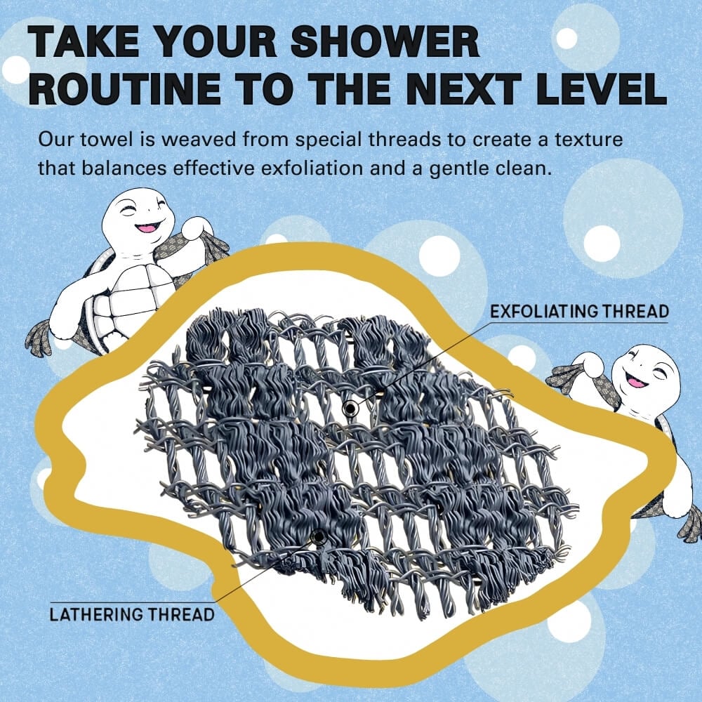 💥Letzter Tag Kaufen Sie 1 und erhalten Sie 1 gratis (2 Stück)🧼Peeling-Duschtuch mit antibakterieller Wirkung🚿