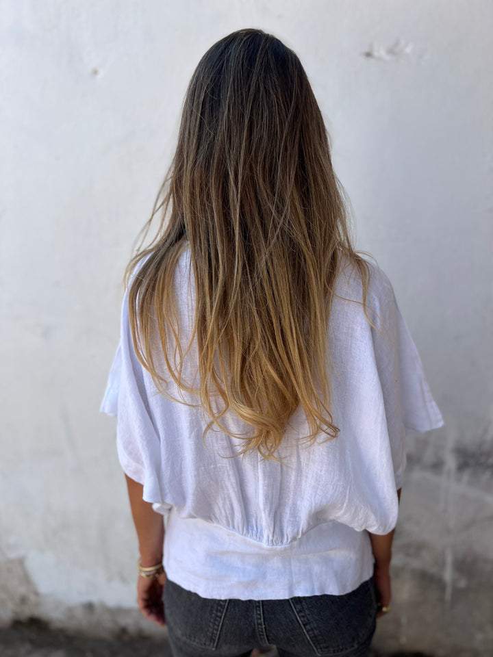 🔥Sommer-Hot-Sale 49% Rabatt🔥Bequemes tailliertes T-Shirt mit V-Ausschnitt