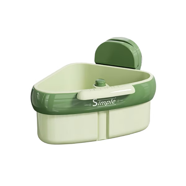 ✨💦Eckregal mit Filter für Spülbecken mit Saugnäpfen