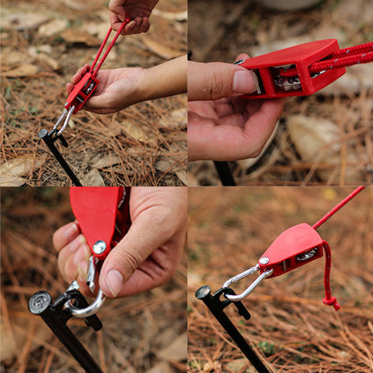 🪢Tragbares verstellbares Fix-Campingseil🌳