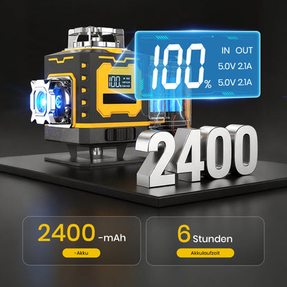 📏 50% RABATT! 🔦 Multifunktions-Laserwasserwaage – Selbstnivellierend, Horizontale & Vertikale Linien & Ideal für Heimwerker 🔧