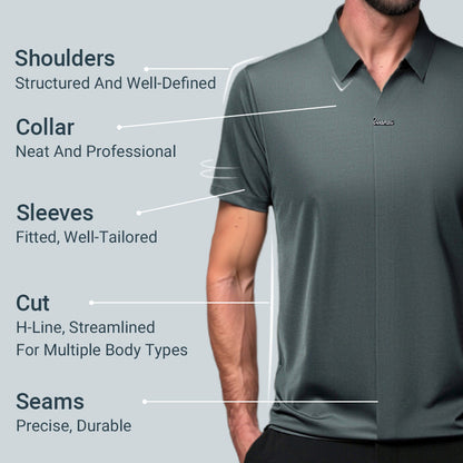 🎁Hot Sale 55% OFF⏳Men's Casual Revers Atmungsaktiv Knitterfrei T-shirt